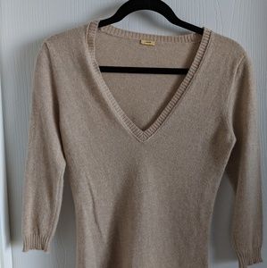 J. Crew Beige Cashmere Sweater
